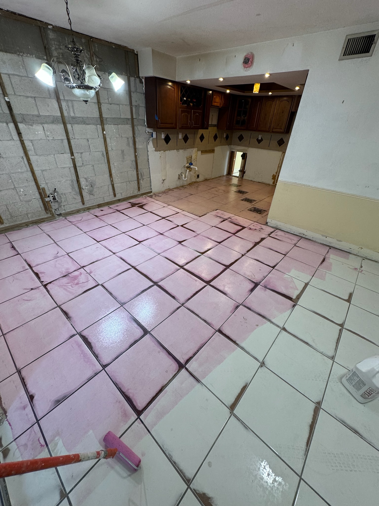Epoxy floor detail